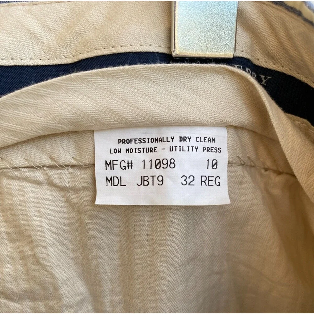 Burberry mens Seersucker Blue White pants trousers US 32 Reg (32x32)